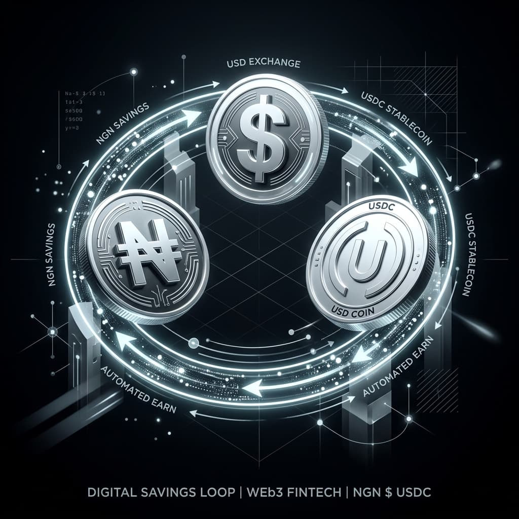 Naira, Dollar, and USDC Stablecoin Savings Loop